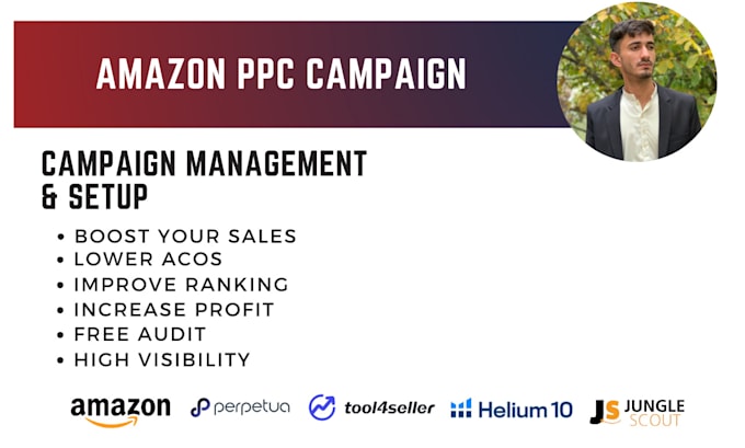 Gig Preview - Create, manage and optimize amazon ppc campaigns sponsored ads