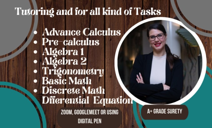 Gig Preview - Help you in math , pre calculus,trigonometry,algebra , discrete math