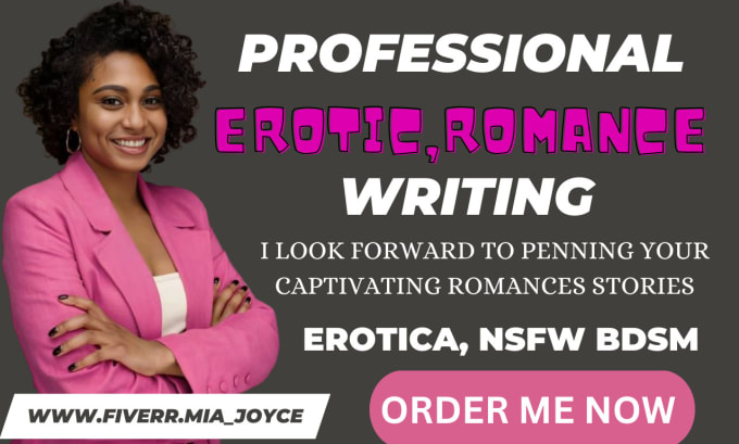 Gig Preview - Be your erotic ghostwriter, romance story, erotic story, ghostwrite erotica,nsfw