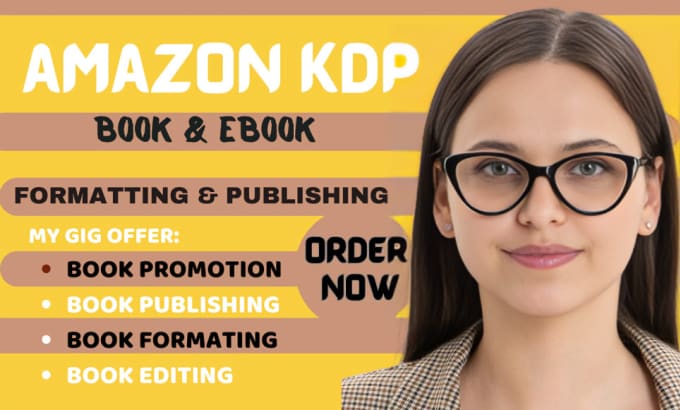 Gig Preview - Ebook writer amazon KDP book publishing amazon book promotion book formatting