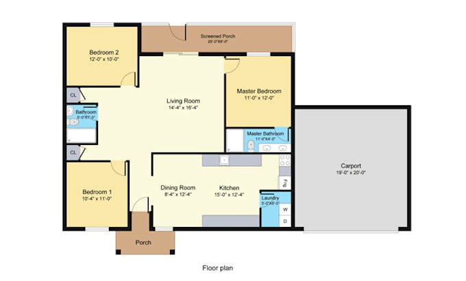 Gig Preview - Quickly redraw floor plan for real estate agent