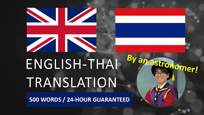 Gig Preview - Translate thai to english and vice versa