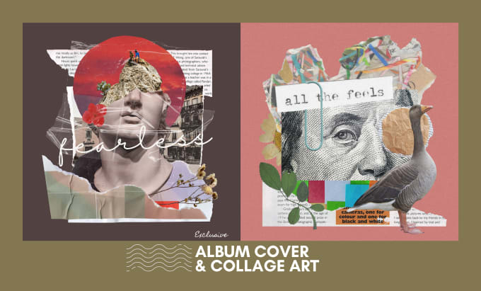 Gig Preview - Create digital collage art for album cover art and poster