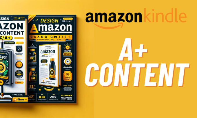 Gig Preview - Design amazon a plus content that sells your book