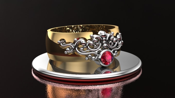 Gig Preview - Do jewelry cad design for 3d printing and antique renderings