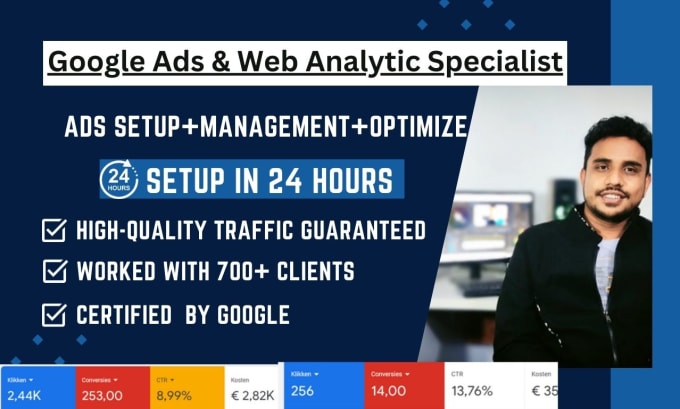 Gig Preview - Setup and manage google ads adwords PPC campaign