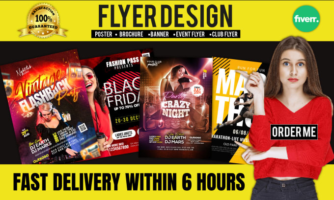 Gig Preview - Design an amazing business, event, club and sports flyer