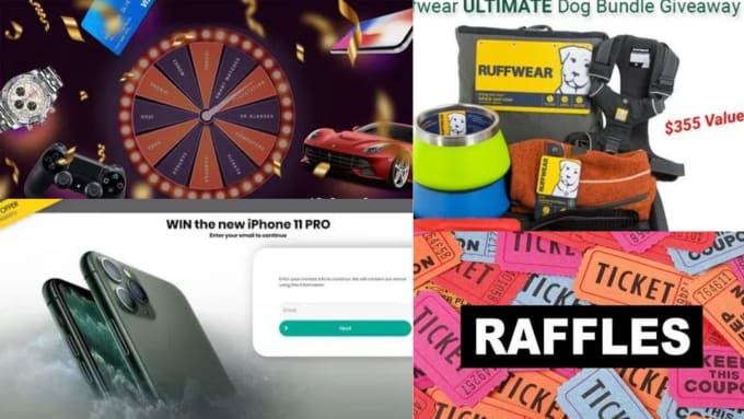 Gig Preview - Do giveaway promotion, sweepstake and raffle draw marketing