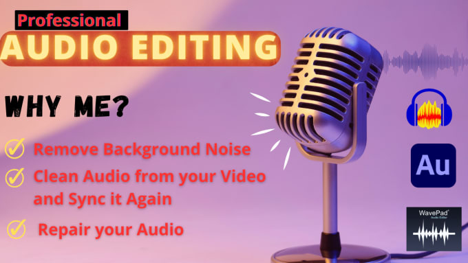 Bestseller - edit and clean audio, repair, enhance, fix, remove background noise from video