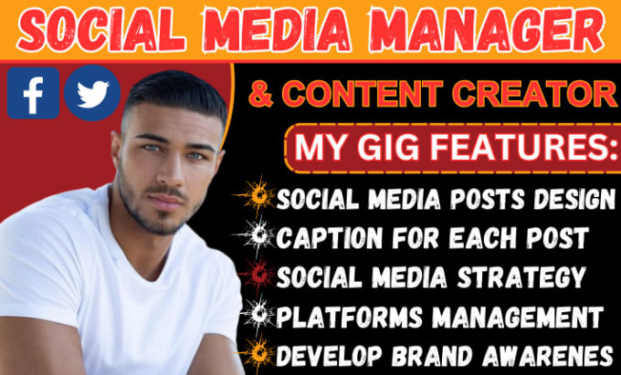 Gig Preview - Be your professional social media manager personal assistant and content creator