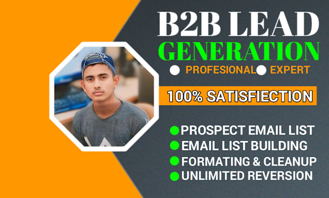 Gig Preview - Provide b2b lead generation,linkedin lead and targated leads