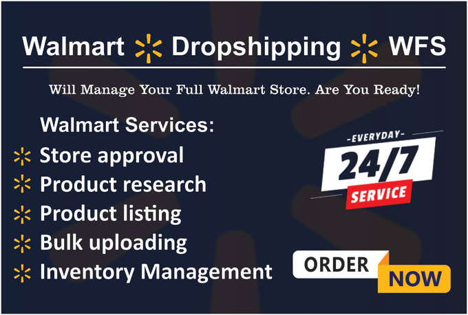 Gig Preview - Be your walmart dropshipping and wfs virtual assistant VA