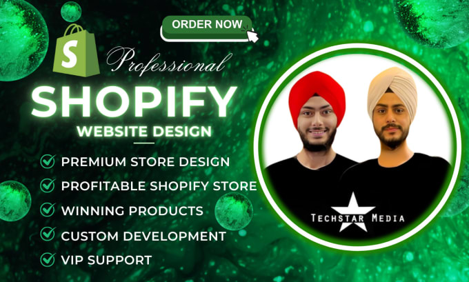 Gig Preview - Create a stunning shopify store design, shopify website development