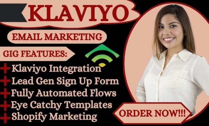 Gig Preview - Be your klaviyo expert, your klaviyo email marketing for your shopify marketing