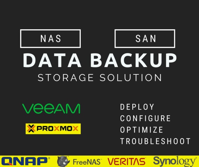 Gig Preview - Configure troubleshoot storage and data backup systems