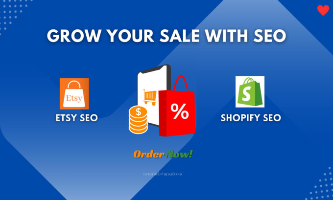 Gig Preview - Do SEO your shopify or etsy store for getting more customers