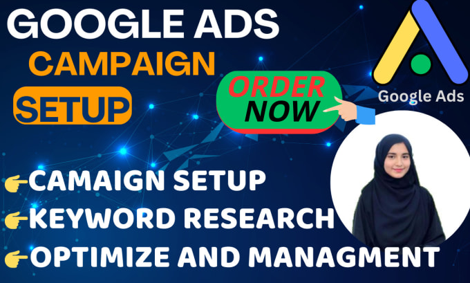 Gig Preview - Setup your google ads adwords and PPC campaign