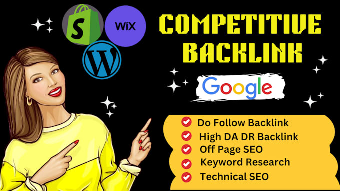 Gig Preview - Do niche relevant competitive backlinks with indexing