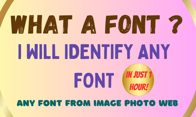 Gig Preview - Identify fonts swiftly and accurately for you