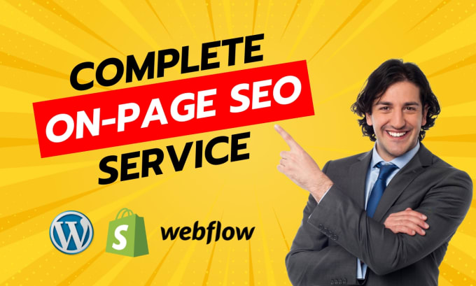 Gig Preview - Complete onpage SEO for wordpress, shopify, webflow website