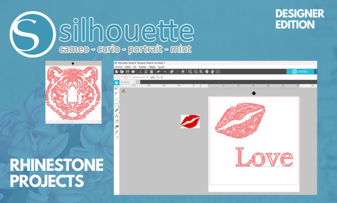 Gig Preview - Do a customized rhinestone design for your silhouette cameo