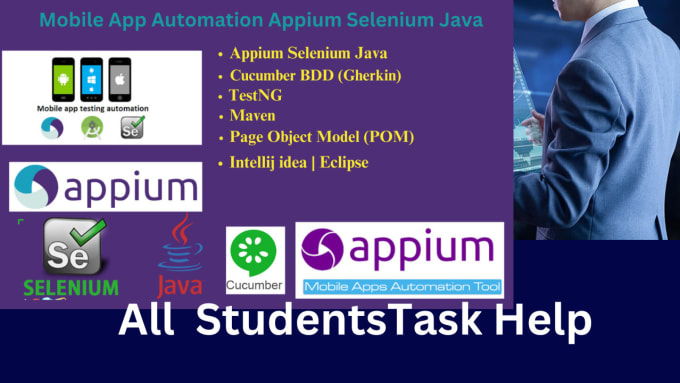 Gig Preview - Do mobile automation for android mobile app using appium java, cucumber bdd, pom