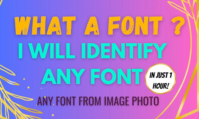 Gig Preview - Rapidly identify fonts delivering results in under 10 minutes