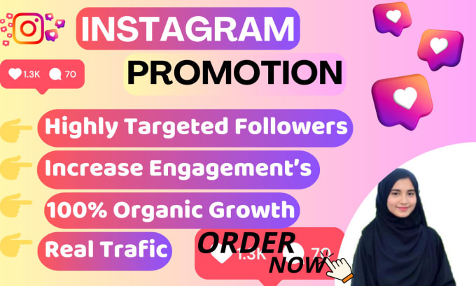 Gig Preview - Promote your instagram and increase followers growth