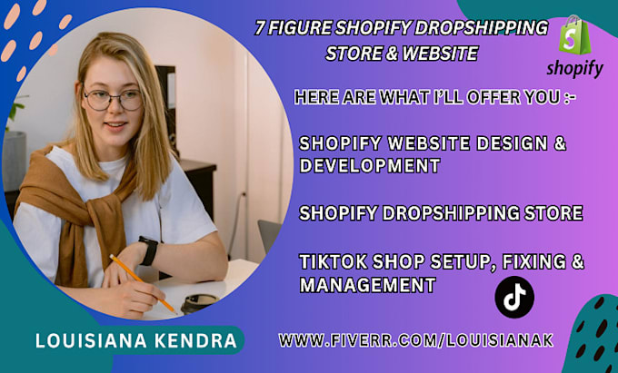 Bestseller - create shopify dropshipping store development, shopify website design redesign