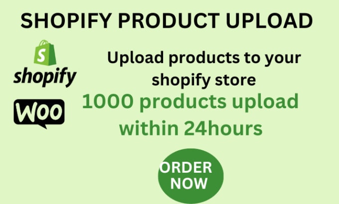 Gig Preview - Do shopify products upload add winning product to your store