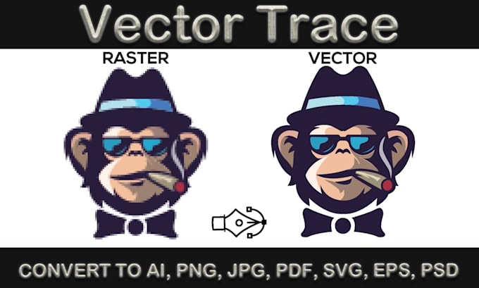 Gig Preview - Do vector tracing logo, vectorize image, raster to vector ai in 4 hours