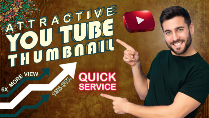 Gig Preview - Design attritive high quality youtube thumbnails in 3 hrs