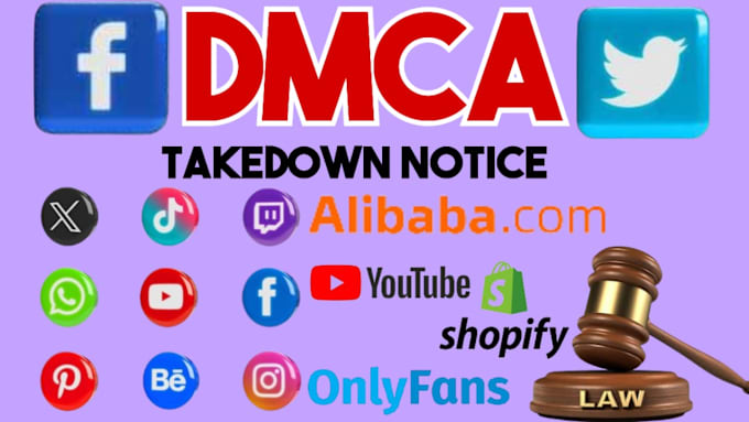 Gig Preview - Remove leaked,infringing onlyfans, google, tiktok,yt,fb, reddit under dmca law