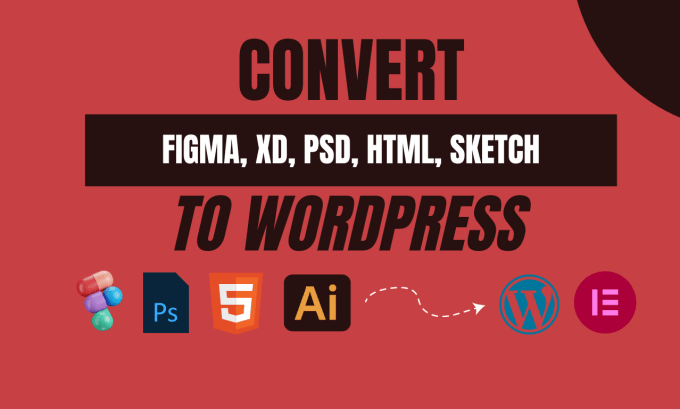 Gig Preview - Convert figma, PSD or HTML designs to a wordpress website