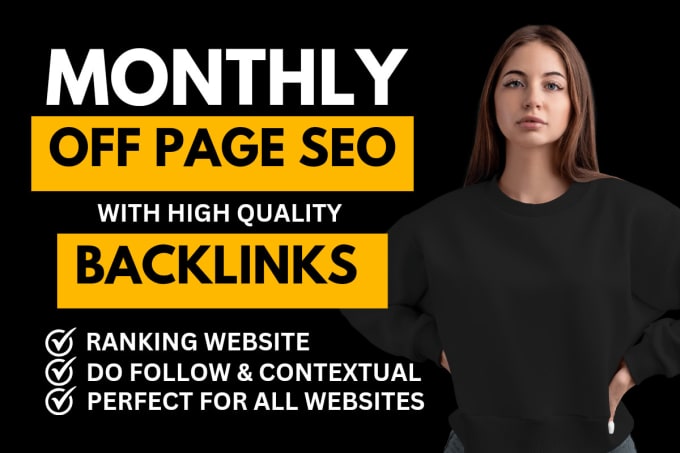 Gig Preview - Do monthly offpage seo with white hat backlinks