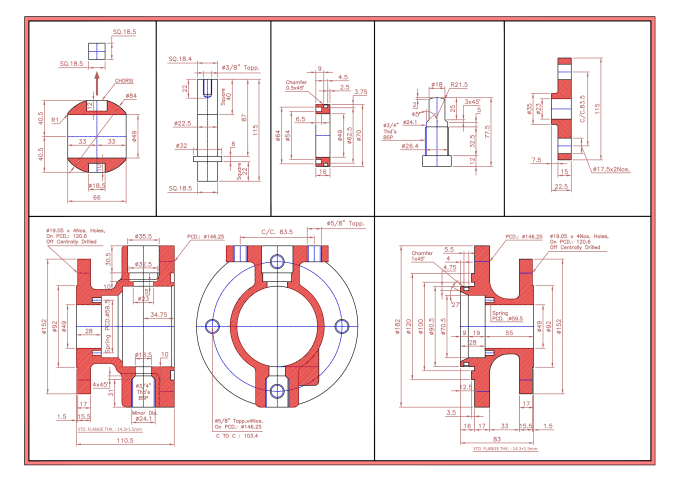 Gig Preview - Redraw auto cad drawings from PDF or scanned file or etc