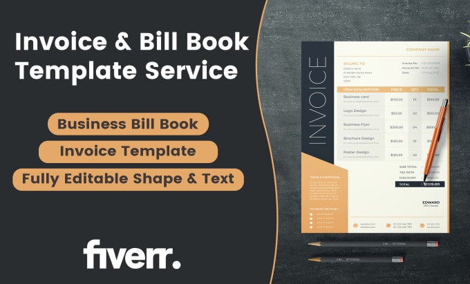 Gig Preview - Design xero custom invoice and bill book templates