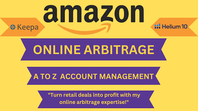 Gig Preview - Manage the amazon online arbitrage account with a high profit