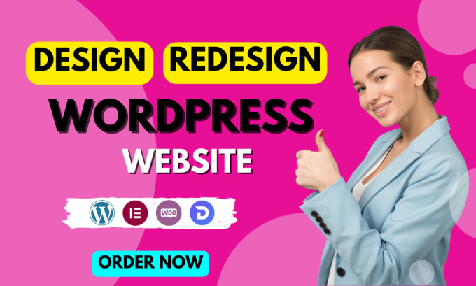 Gig Preview - Build complete website development create website design as wordpress developer