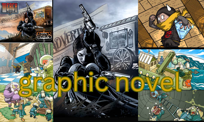 Gig Preview - Draw a fantastic and amazing graphic novel or comic book illustration