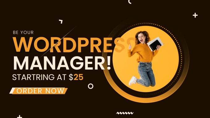 Gig Preview - Be your wordpress manager do website wordpress maintenance