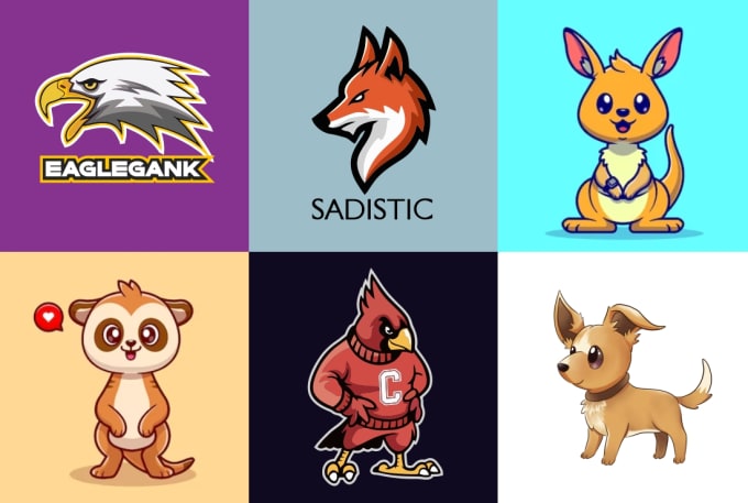 Gig Preview - Make a animal logo, mascot, and, cartoon character for you