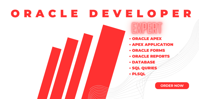 Gig Preview - Develop and design oracle apex application with database