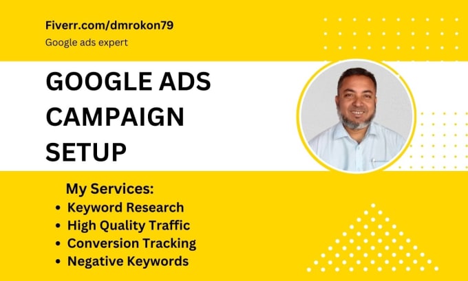 Gig Preview - Do set up your google ads adwords PPC campaign