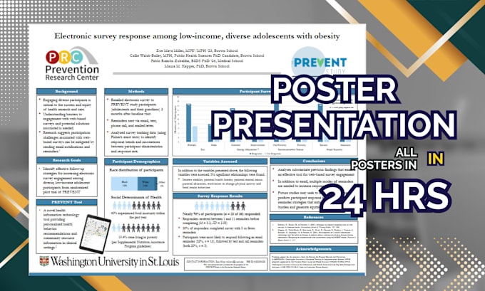 Gig Preview - Design creative poster presentation, conference poster and medical research