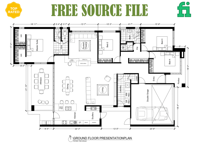 Gig Preview - Draw your architectural floor plan in auto cad 2d