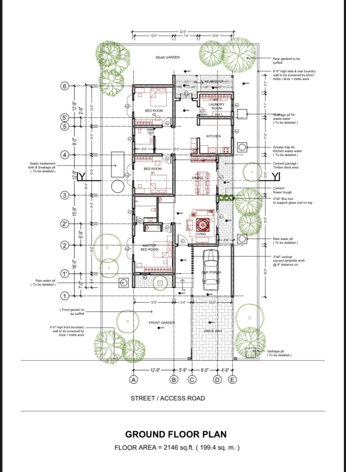 Gig Preview - Draw any house plan in autocad architecture and structure 2d and 3d