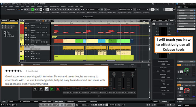 Gig Preview - Get you started with steinberg cubase or wavelab