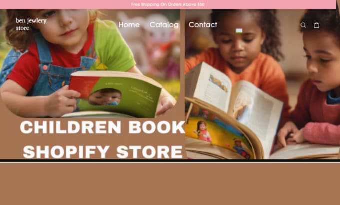 Gig Preview - 7 figure children book shopify store christian book store children book website