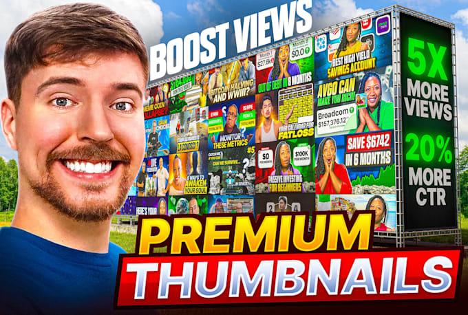 Gig Preview - Design an amazing youtube thumbnail